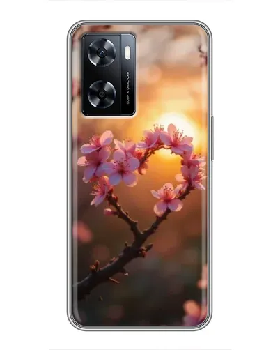 Чехол для OnePlus Nord N20 SE с картинкой «Розовый цвет сердце на фоне заката» Чехол для OnePlus Nord N20 SE с картинкой «Розовый цвет сердце на фоне заката»