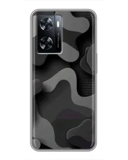 Чехол для OnePlus Nord N20 SE с картинкой «Темный абстрактный камуфляж»