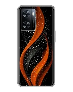 Чехол для OnePlus Nord N20 SE с картинкой «Огненная звездная волна»