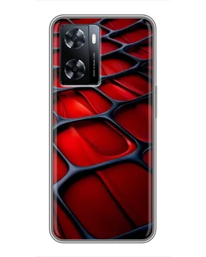 Чехол для OnePlus Nord N20 SE с картинкой «Красная глянцевая сетка» Чехол для OnePlus Nord N20 SE с картинкой «Красная глянцевая сетка»