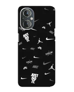 Чехол для OnePlus Nord N20 с картинкой «Nike Black Pattern» Чехол для OnePlus Nord N20 с картинкой «Nike Black Pattern»