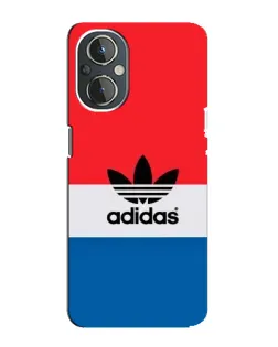Чехол для OnePlus Nord N20 с картинкой «Ретро блоки Adidas»
