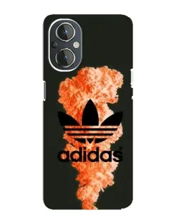 Чехол для OnePlus Nord N20 с картинкой «Оранжевый дым Adidas»
