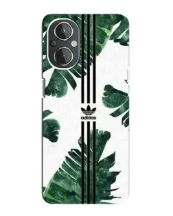 Чехол для OnePlus Nord N20 с картинкой «Пальмовые листья адидас»