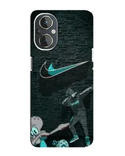 Чехол для OnePlus Nord N20 с картинкой «Спортивный арт Nike»