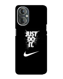 Чехол для OnePlus Nord N20 с картинкой «Текстовый принт Nike»