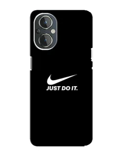 Чехол для OnePlus Nord N20 с картинкой «Минимализм от Nike»