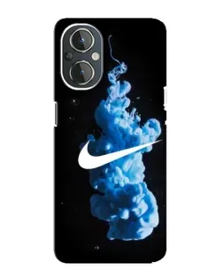 Чехол для OnePlus Nord N20 с картинкой «Nike и синий дым»