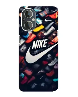 Чехол для OnePlus Nord N20 с картинкой «Коллекция кроссовок Nike»