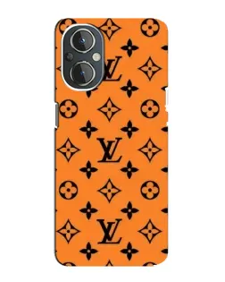 Чехол для OnePlus Nord N20 с картинкой «Оранжевый стиль LV»