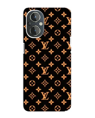 Чехол для OnePlus Nord N20 с картинкой «Золотая монограмма LV»