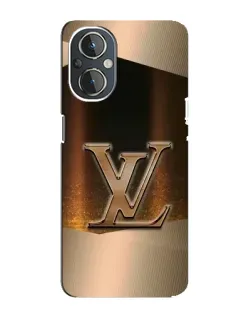 Чехол для OnePlus Nord N20 с картинкой «LV — золотое сияние»