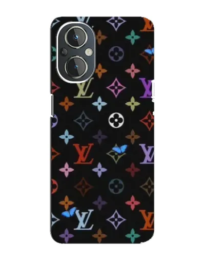Чехол для OnePlus Nord N20 с картинкой «Цветная монограмма LV»