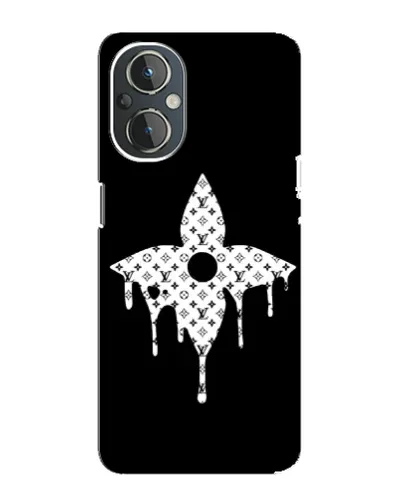 Чехол для OnePlus Nord N20 с картинкой «Цветочная монограмма»