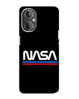Чехол для OnePlus Nord N20 с картинкой «NASA — классика Red Blue» Чехол для OnePlus Nord N20 с картинкой «NASA — классика Red Blue»
