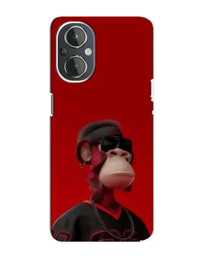 Чехол для OnePlus Nord N20 с картинкой «Bored Ape в красном» Чехол для OnePlus Nord N20 с картинкой «Bored Ape в красном»