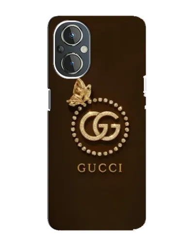 Чехол для OnePlus Nord N20 с картинкой «Gucci — золотая бабочка»