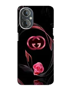 Чехол для OnePlus Nord N20 с картинкой «Gucci — неоновая роза»