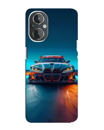Чехол для OnePlus Nord N20 с картинкой «BMW — огни неона» Чехол для OnePlus Nord N20 с картинкой «BMW — огни неона»