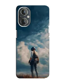 Чехол для OnePlus Nord N20 с картинкой «Герой PUBG на скале»