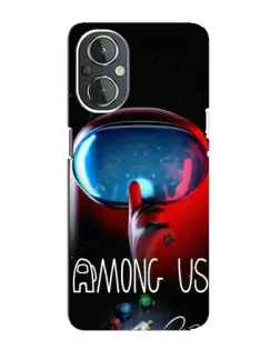 Чехол для OnePlus Nord N20 с картинкой «Красный импостер — макро» Чехол для OnePlus Nord N20 с картинкой «Красный импостер — макро»