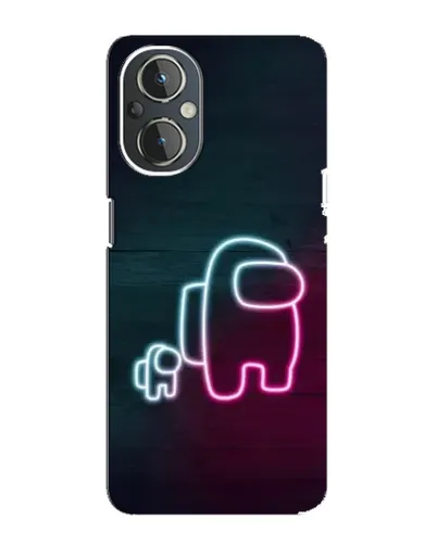 Чехол для OnePlus Nord N20 с картинкой «Among Us неон-арт» Чехол для OnePlus Nord N20 с картинкой «Among Us неон-арт»