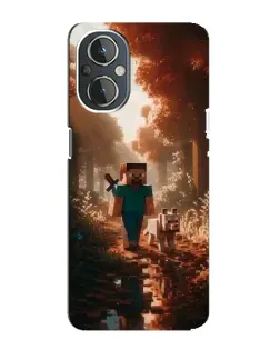 Чехол для OnePlus Nord N20 с картинкой «Стив в лесу» Чехол для OnePlus Nord N20 с картинкой «Стив в лесу»