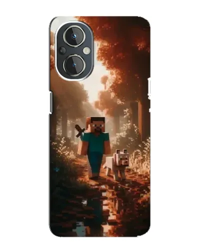 Чехол для OnePlus Nord N20 с картинкой «Стив в лесу» Чехол для OnePlus Nord N20 с картинкой «Стив в лесу»
