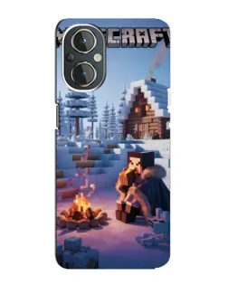 Чехол для OnePlus Nord N20 с картинкой «Зимний Minecraft» Чехол для OnePlus Nord N20 с картинкой «Зимний Minecraft»