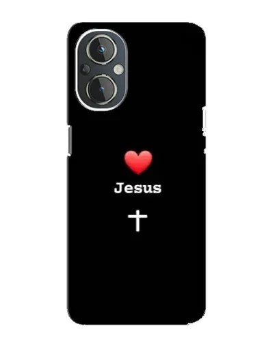 Чехол для OnePlus Nord N20 с картинкой «Сердце - Jesus» Чехол для OnePlus Nord N20 с картинкой «Сердце - Jesus»