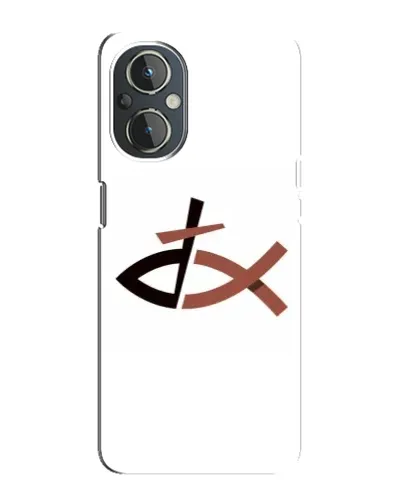 Чехол для OnePlus Nord N20 с картинкой «Рыба и крест» Чехол для OnePlus Nord N20 с картинкой «Рыба и крест»