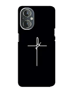 Чехол для OnePlus Nord N20 с картинкой «Тонкий крест»