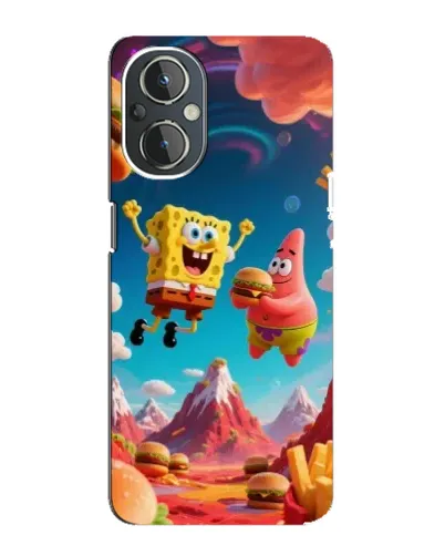 Чехол для OnePlus Nord N20 с картинкой «Космический фастфуд»