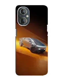 Чехол для OnePlus Nord N20 с картинкой «Cybertruck в пустыне»