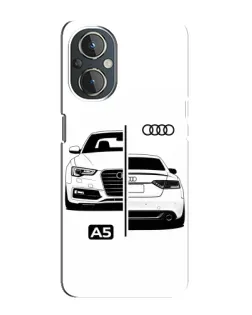 Чехол для OnePlus Nord N20 с картинкой «Audi — контрастный дизайн»