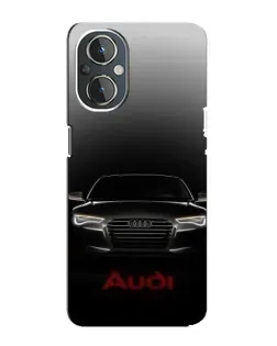 Чехол для OnePlus Nord N20 с картинкой «Audi — градиентный контур»