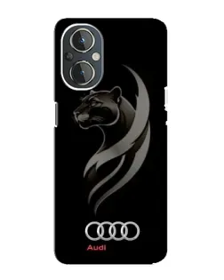 Чехол для OnePlus Nord N20 с картинкой «Графика — пантера и Audi»