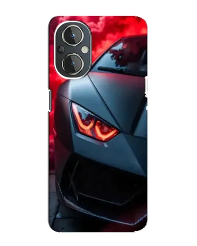 Чехол для OnePlus Nord N20 с картинкой «Lamborghini красное сияние»