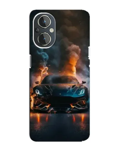 Чехол для OnePlus Nord N20 с картинкой «Lamborghini дымная эстетика»