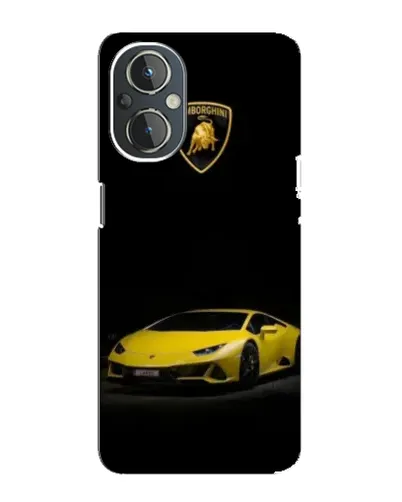 Чехол для OnePlus Nord N20 с картинкой «Lamborghini желтый акцент»