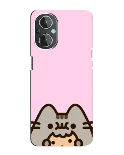 Чехол для OnePlus Nord N20 с картинкой «Pusheen и печенье»