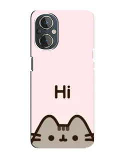 Чехол для OnePlus Nord N20 с картинкой «Пушин говорит Hi» Чехол для OnePlus Nord N20 с картинкой «Пушин говорит Hi»