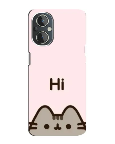 Чехол для OnePlus Nord N20 с картинкой «Пушин говорит Hi»