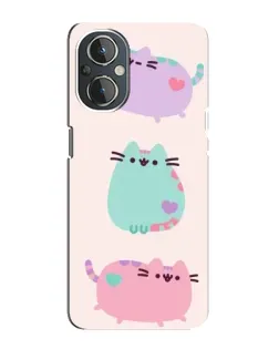 Чехол для OnePlus Nord N20 с картинкой «Pusheen трио» Чехол для OnePlus Nord N20 с картинкой «Pusheen трио»