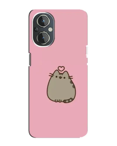 Чехол для OnePlus Nord N20 с картинкой «Pusheen сердце»
