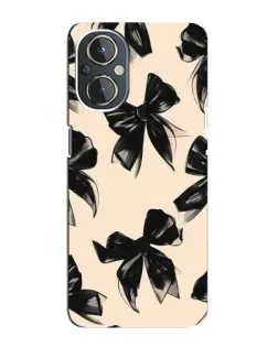 Чехол для OnePlus Nord N20 с картинкой «Паттерн черные банты» Чехол для OnePlus Nord N20 с картинкой «Паттерн черные банты»