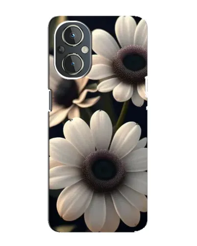 Чехол для OnePlus Nord N20 с картинкой «Белые маргаритки макро»