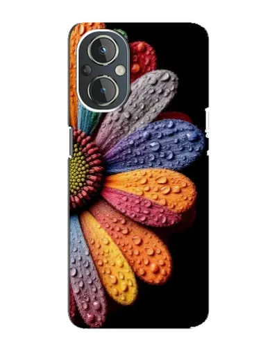 Чехол для OnePlus Nord N20 с картинкой «Радужный цветок»