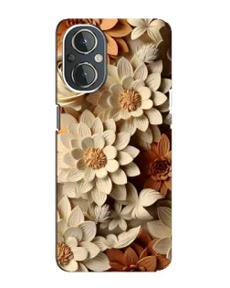 Чехол для OnePlus Nord N20 с картинкой «Бежевый флористический декор» Чехол для OnePlus Nord N20 с картинкой «Бежевый флористический декор»