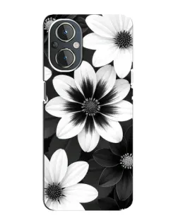 Чехол для OnePlus Nord N20 с картинкой «Монохромные астры» Чехол для OnePlus Nord N20 с картинкой «Монохромные астры»